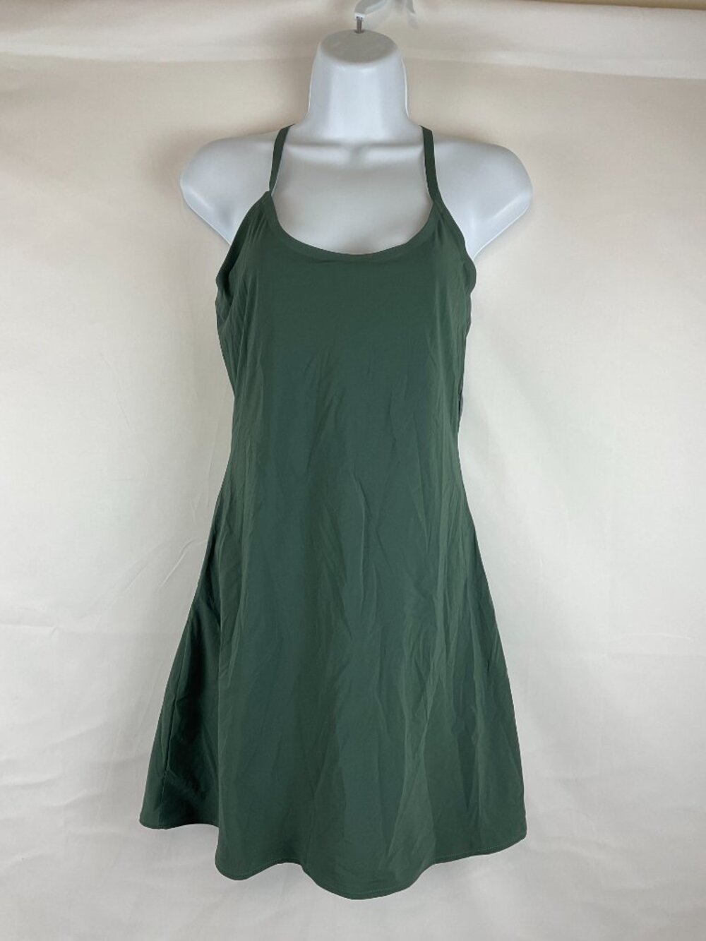 Outdoor Voices Athletic Dress Skort S Green Racerback Spaghetti Strap